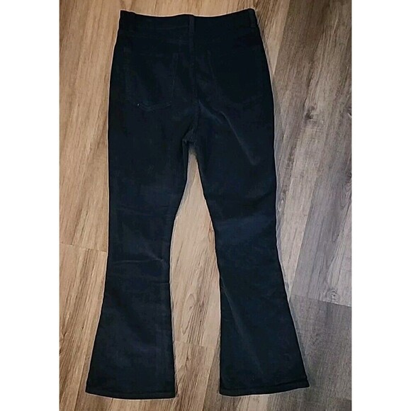 Women's Corduroy Pants Navy Blue Size 8/10  Flare Wide-Leg Jeans Large - Picture 8 of 8